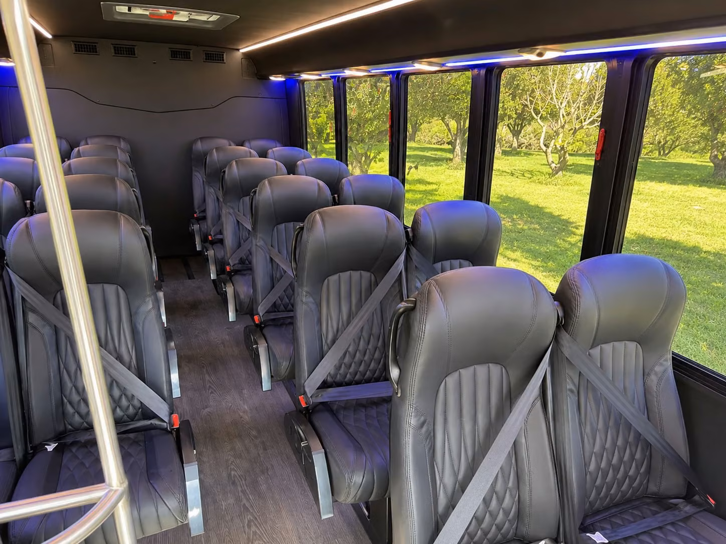 15 passenger minibus interior